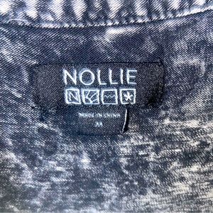 NOLLIE Soft Acid Washed button down tank M☀️🌴 3/25.00